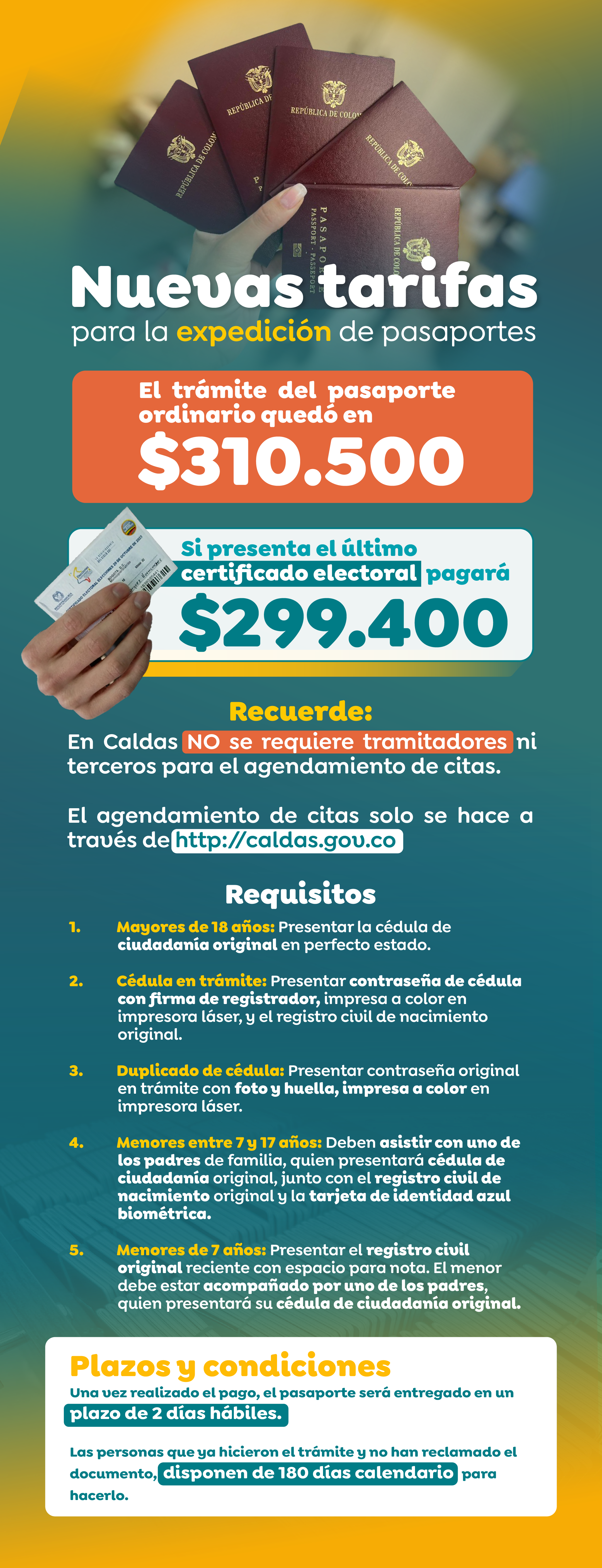 Pasaporte 2023 información