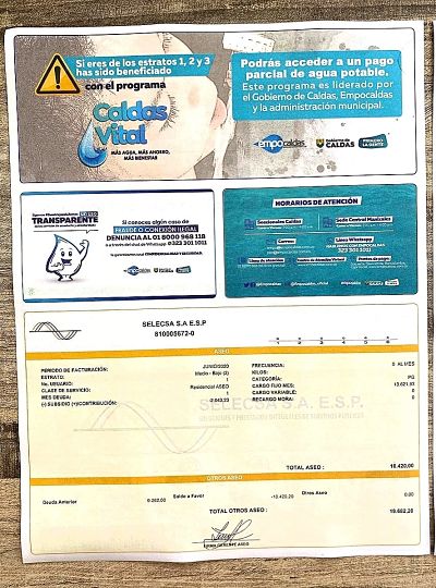 diseño de la factura opt