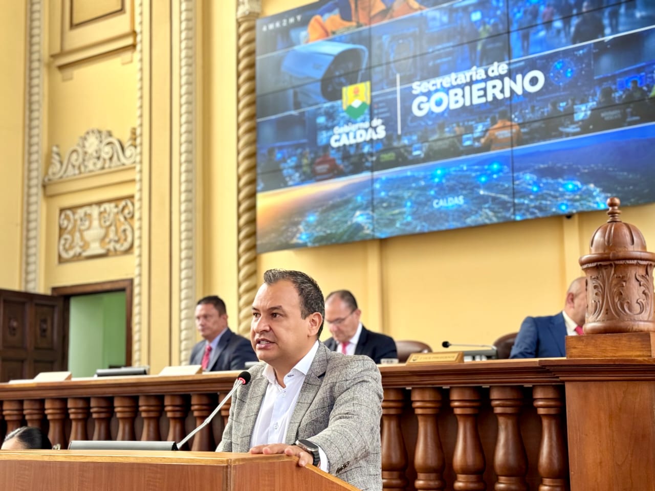 Secretaria de Gobierno de Caldas tiene una ejecucion cercana al 80% de las metas del Plan de Desarrollo, asi se detallo ante la Asamblea