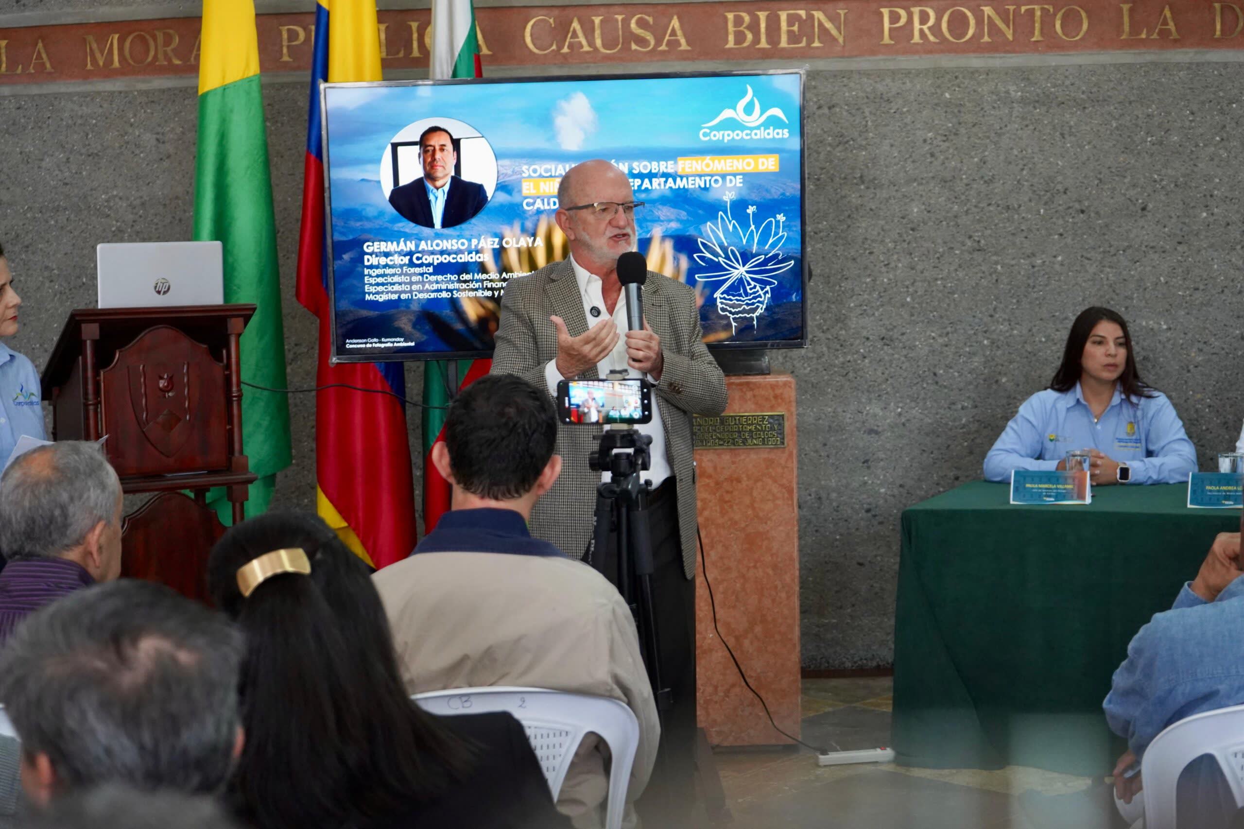 Gobernacion de Caldas y Corpocaldas articulan acciones para afrontar el fenomeno de El Nino