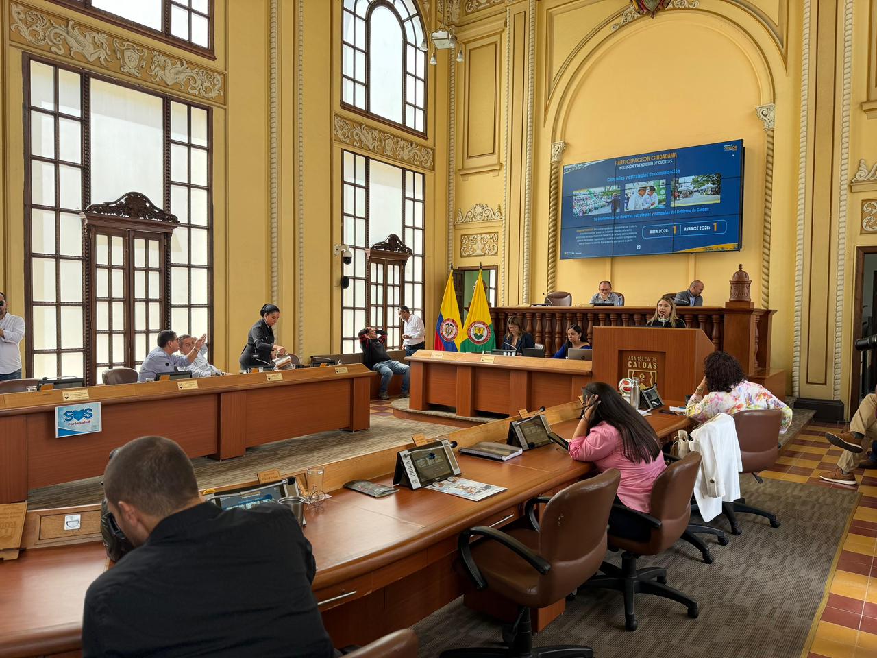 Comunicacion asertiva, atencion al ciudadano y correcto relacionamiento, entre lo mas destacado del informe de la Secretaria Privada ante la Asamblea de Caldas