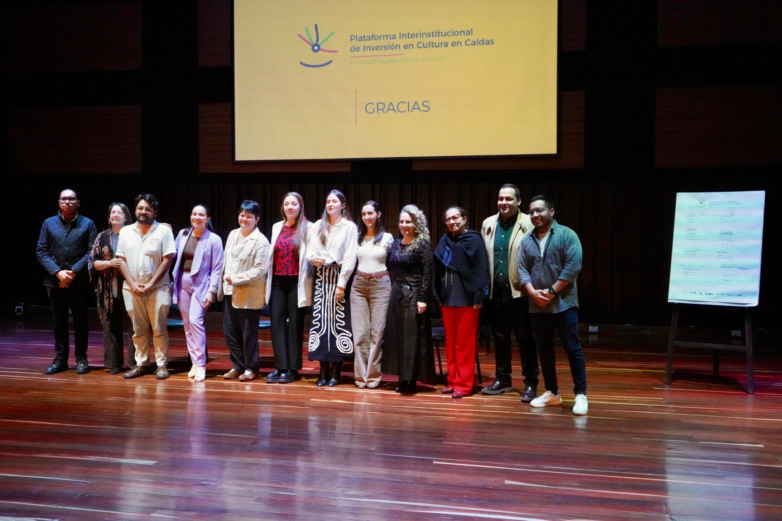 Caldas impulsa su desarrollo cultural con alianza historica de siete entidades: le dijeron si a la Plataforma Interinstitucional para la Inversion en Cultura