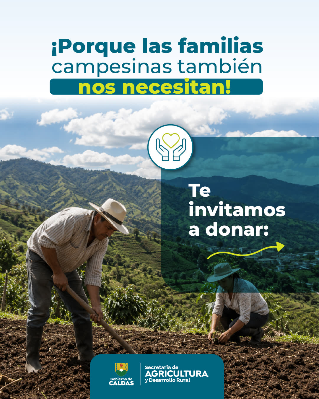 Departamento Caldas activa campana de donaciones para apoyar a familias rurales afectadas por el terremoto