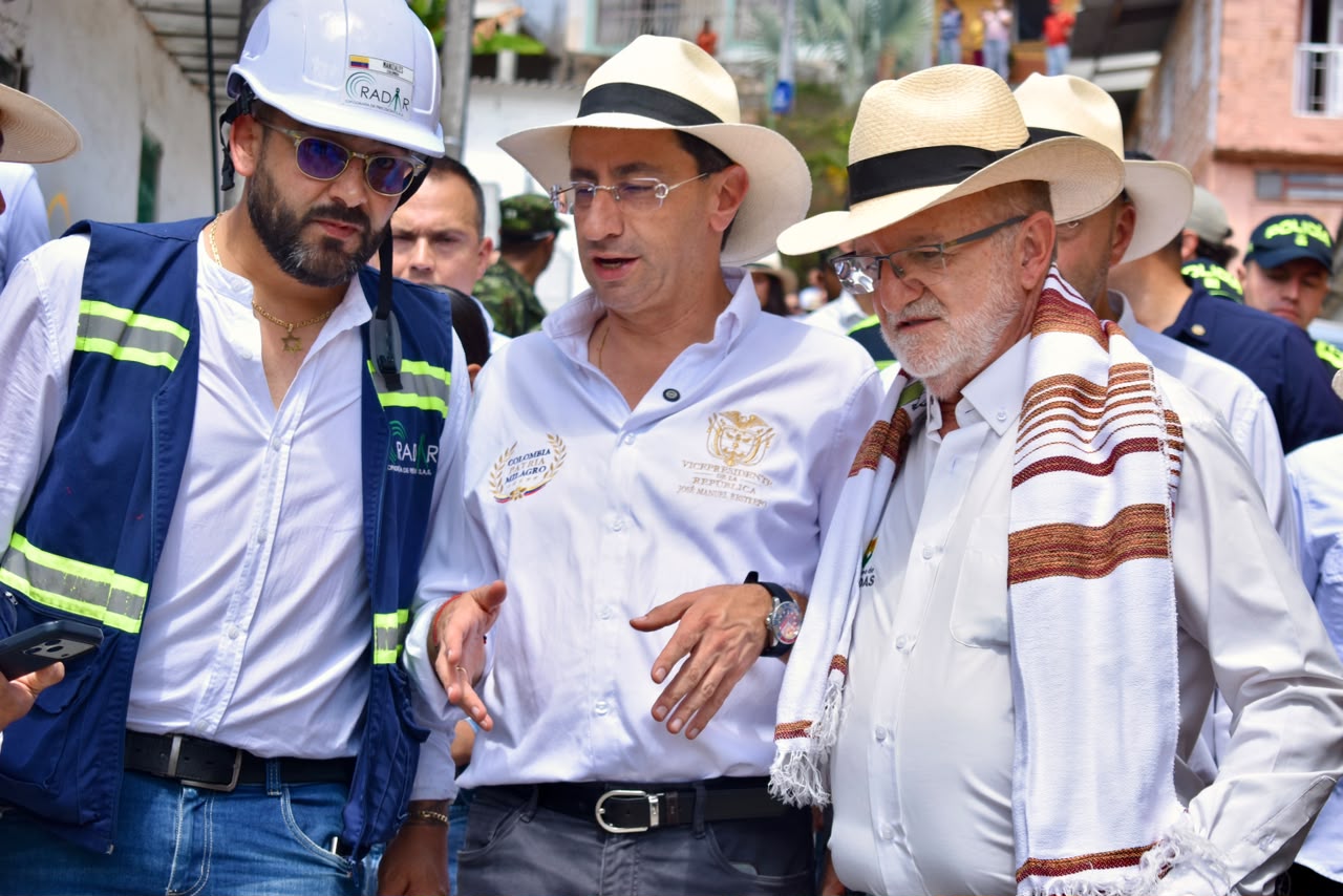 En el corregimiento de Arma se reunieron autoridades de Aguadas, Caldas, Antioquia y la Nacion para avanzar en la reconstruccion luego del sismo del 10 de agosto